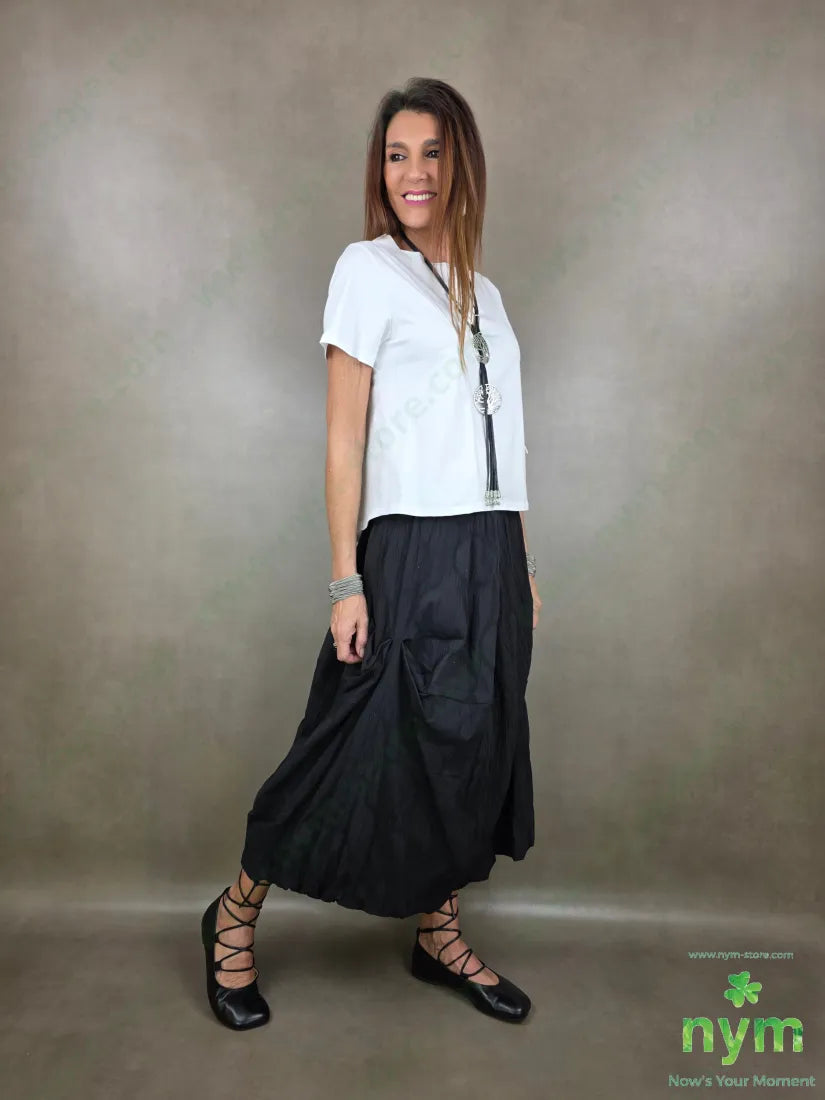t shirt con collo in taglio vivo 95co5ea TSHIRT
