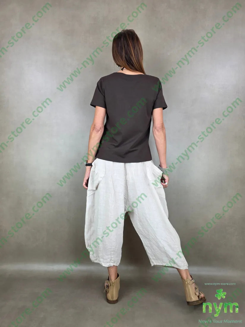 t shirt manica corta finti bot applicati 95co5ea - TSHIRT