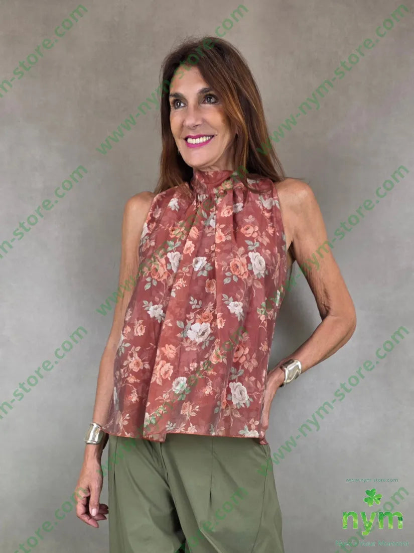 top fiore con fiocco 95vi5ea - U / RUGGINE / PE26 - TOP