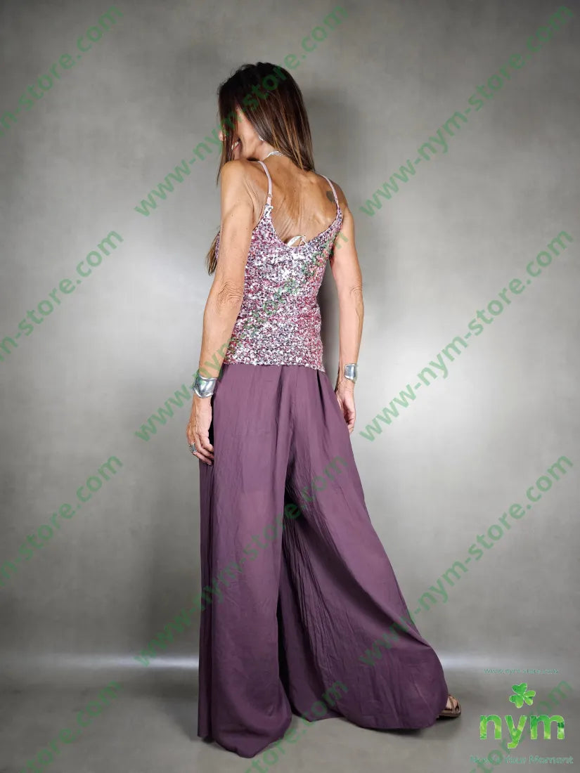 top paillettes con spallina 100pl TOP