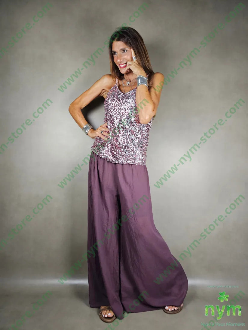 top paillettes con spallina 100pl TOP