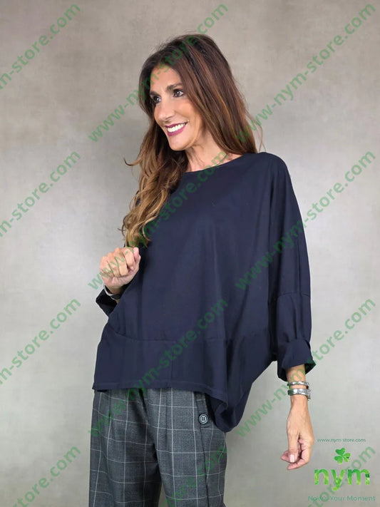 ts chiusa fondo over 100co U / BLU / AI25 TSHIRT