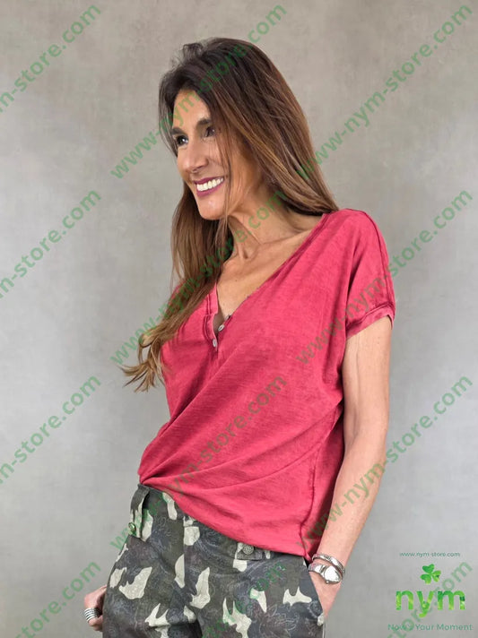 ts maltinta serafino 100co U / CORALLO / PE26 TSHIRT