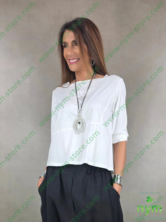 ts modal a scatola 50co50md U / PANNA / PE26 TSHIRT