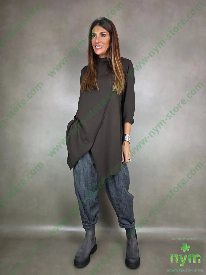 ts trapezio collo sormonto 95co5ea TSHIRT