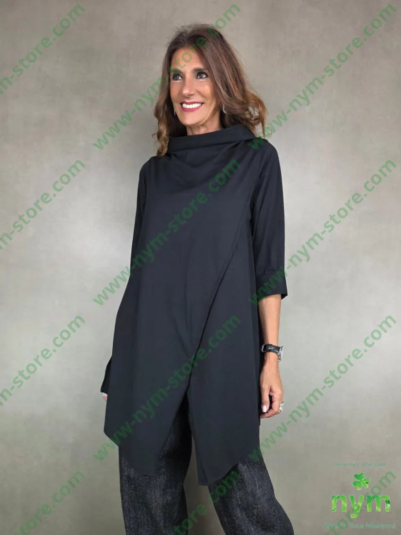 ts trapezio collo sormonto 95co5ea U / NERO / AI25 TSHIRT