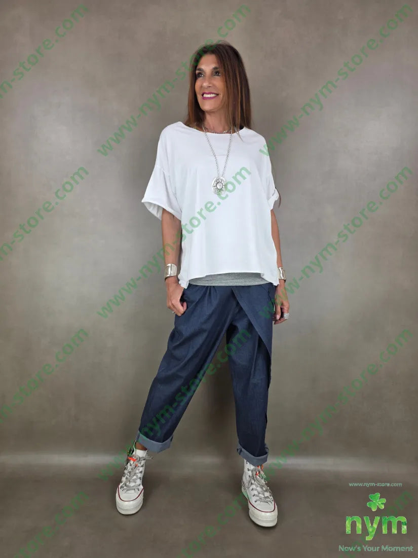 tshirt a scatoletta in taglio vivo 95co5ea - TSHIRT