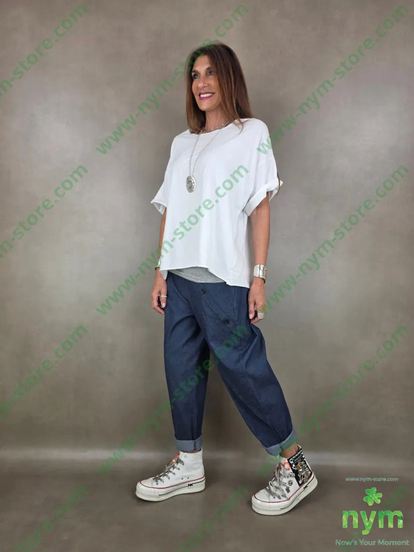tshirt a scatoletta in taglio vivo 95co5ea - TSHIRT