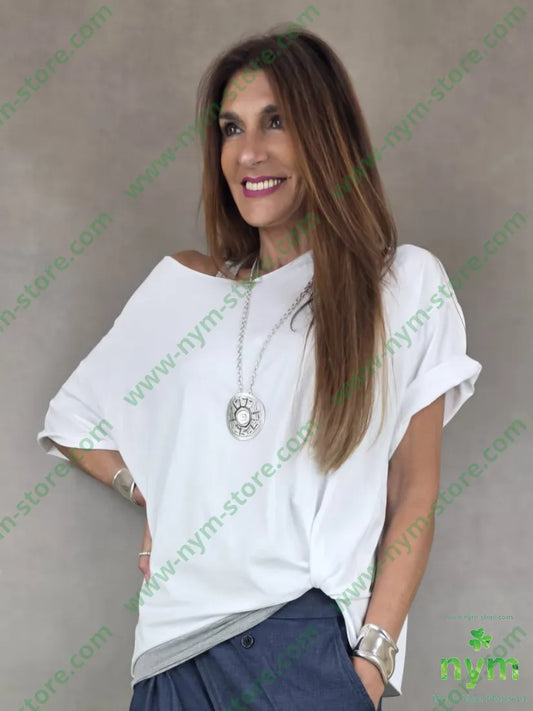 tshirt a scatoletta in taglio vivo 95co5ea - U / BIANCO / PE26 - TSHIRT