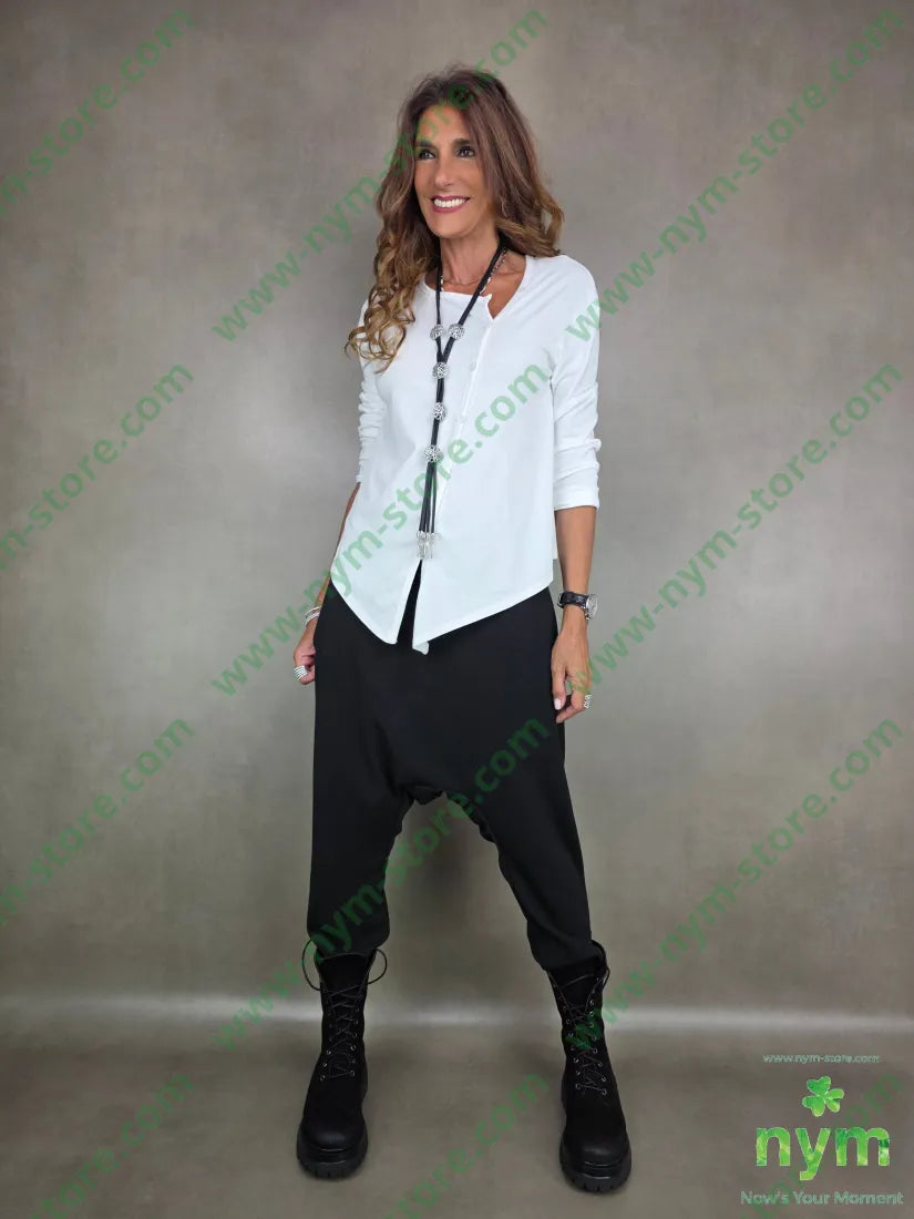 tshirt abbottonatura finta 100co TSHIRT