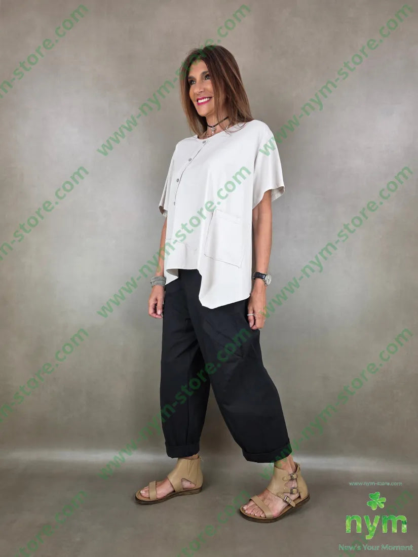 tshirt bottoncini tasca a trapezio 95co5ea - TSHIRT