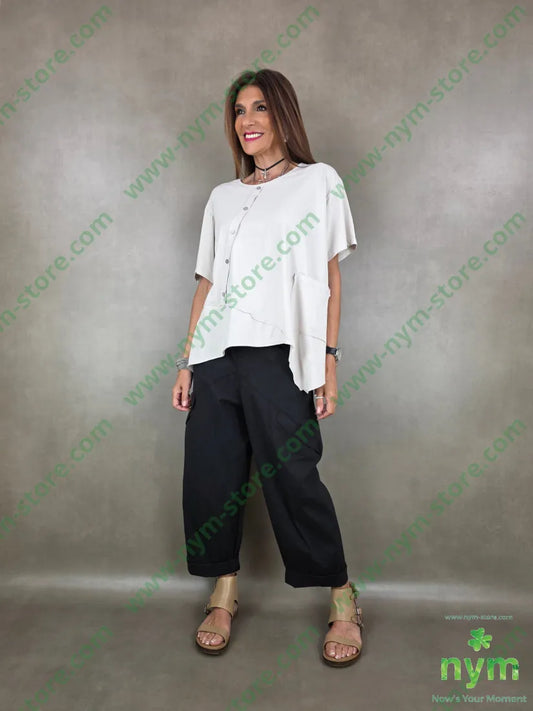 tshirt bottoncini tasca a trapezio 95co5ea - TSHIRT