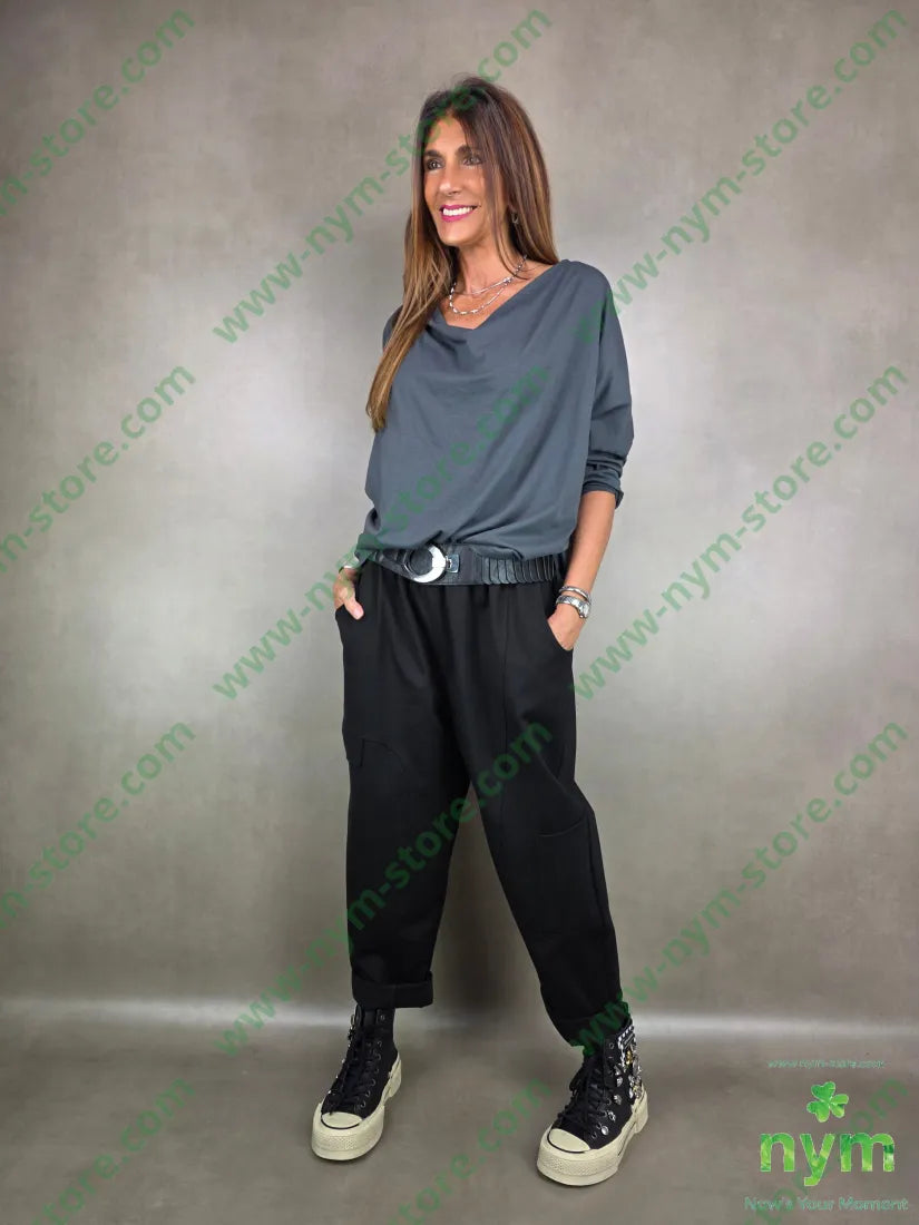 tshirt collo morbido manica lunga 100co TSHIRT