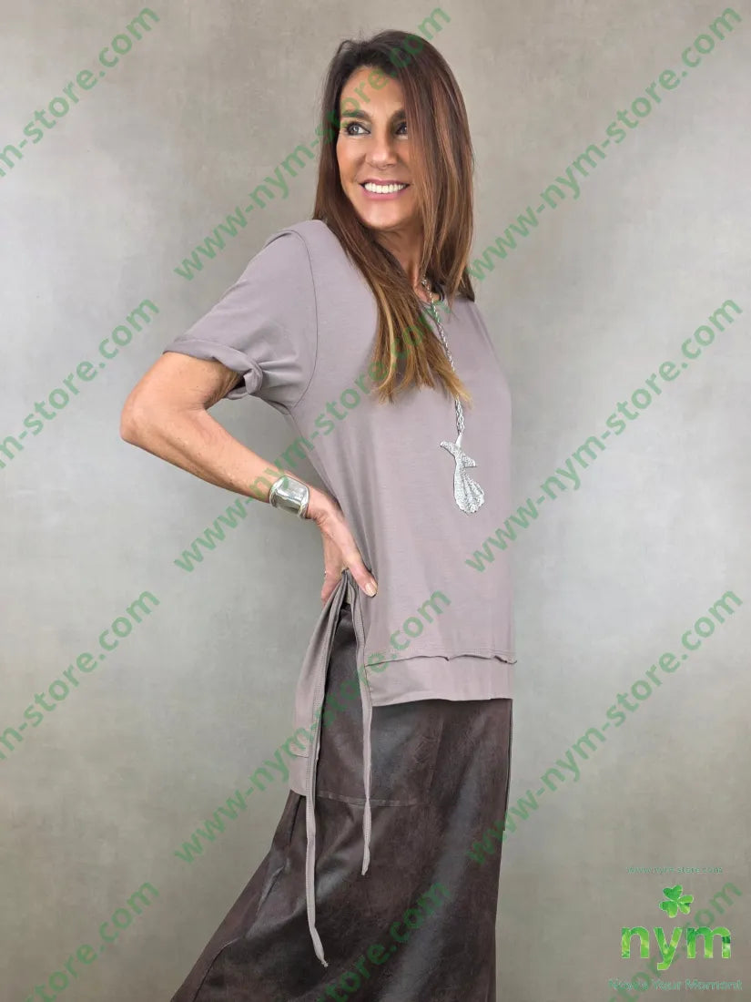 tshirt con pendenti bielastico 95co5ea U / FANGO C. / PE26 TSHIRT