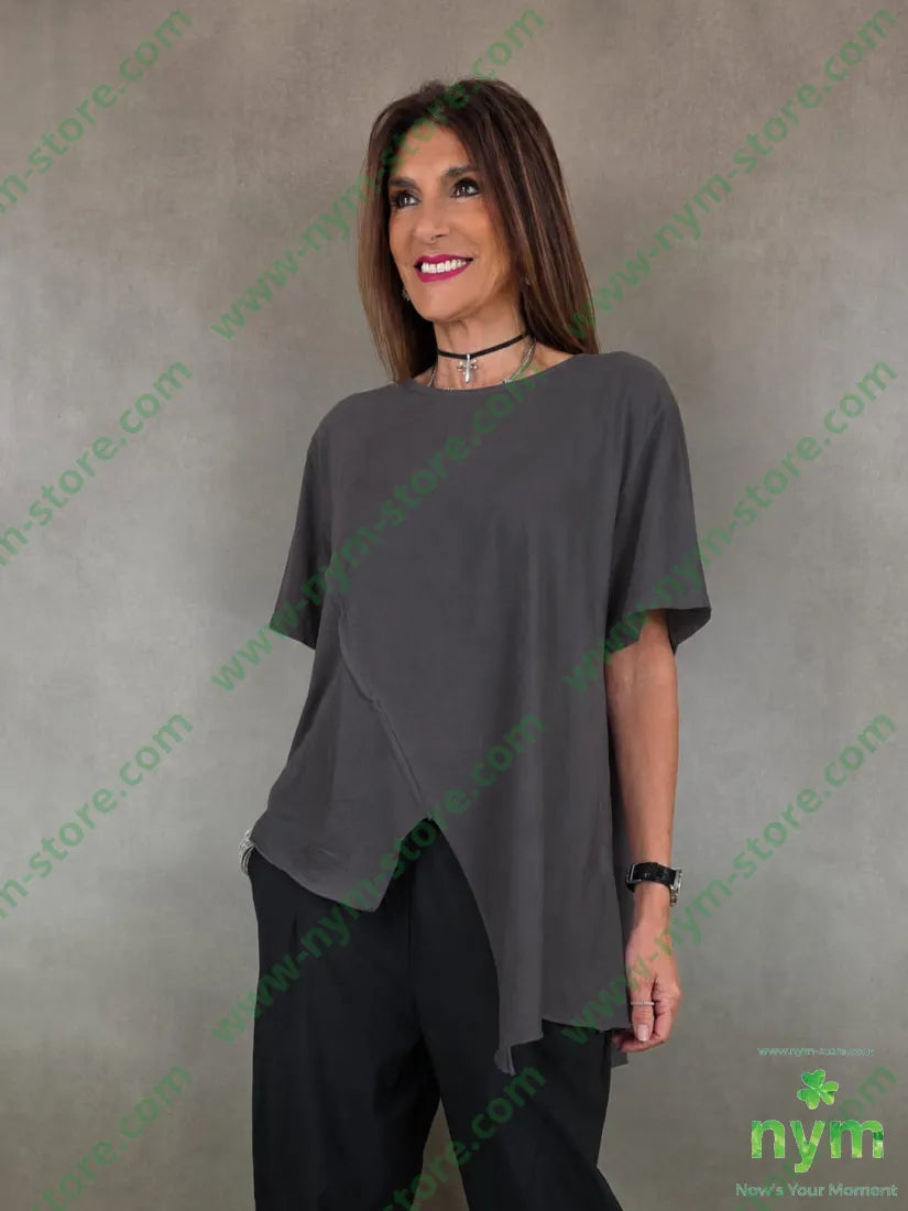 tshirt cucitura al contrario 95co5ea - U / MARRONE / PE26 - TSHIRT