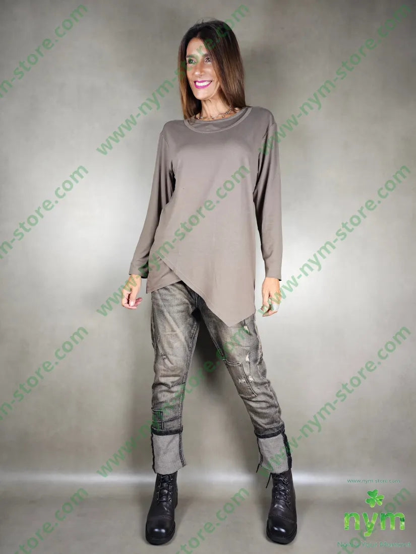 tshirt doppio collo viscosa 94vi6ea TSHIRT