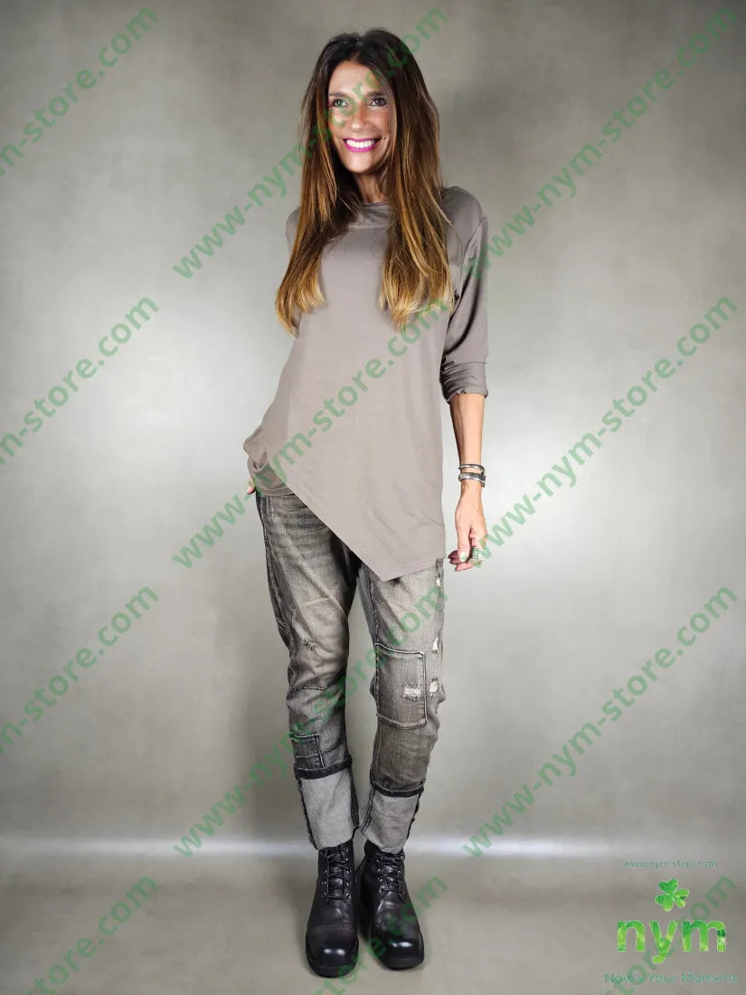 tshirt doppio collo viscosa 94vi6ea TSHIRT