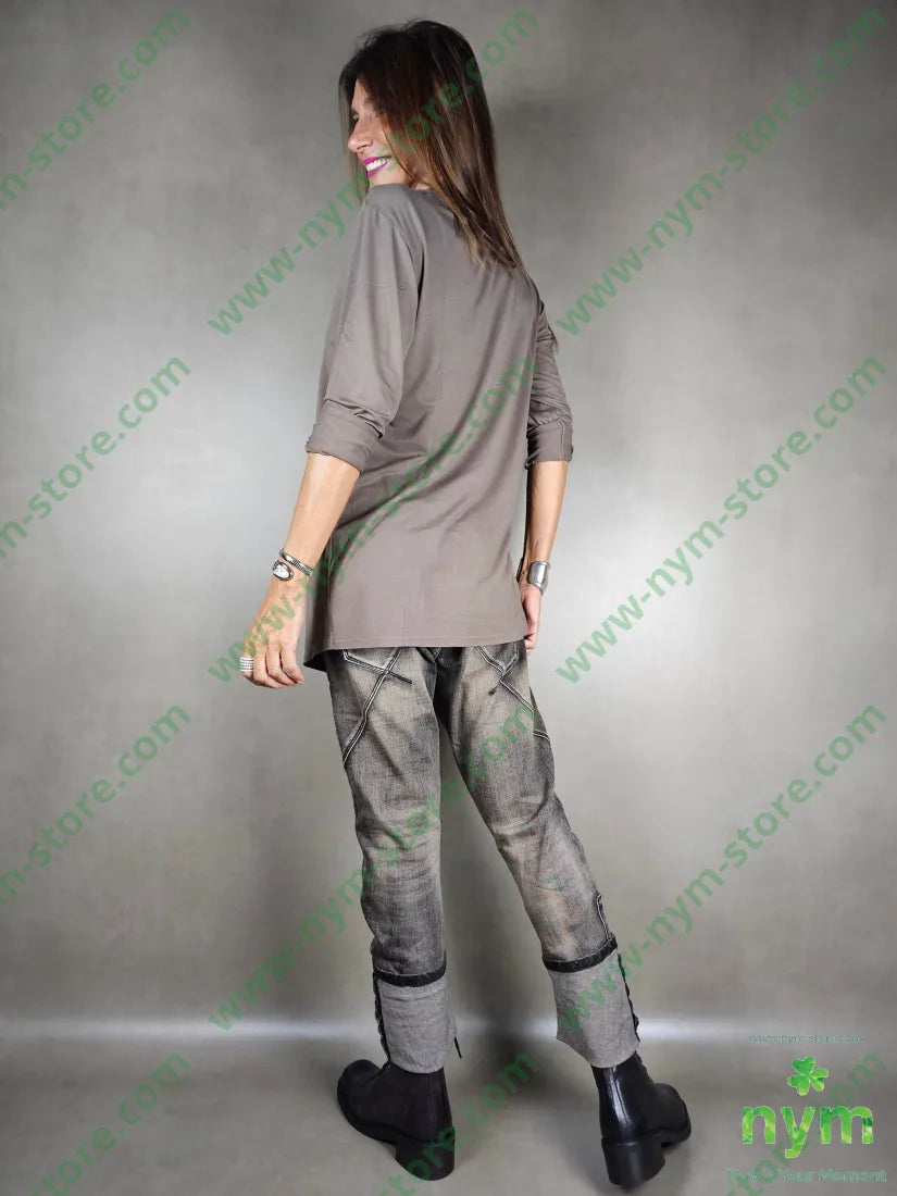 tshirt doppio collo viscosa 94vi6ea TSHIRT