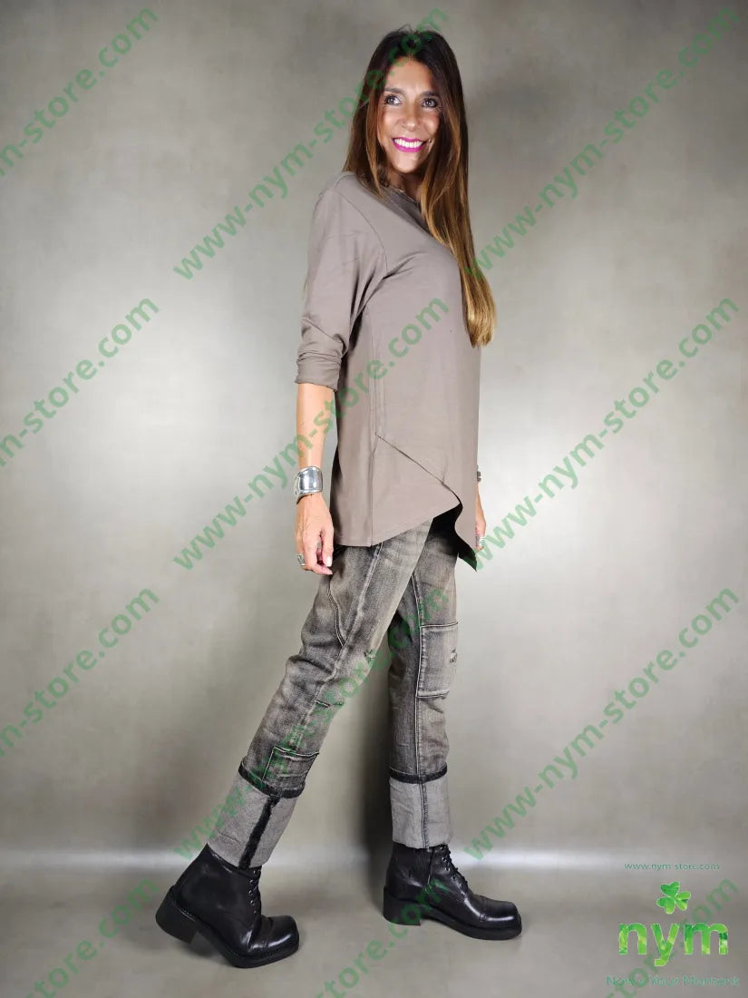 tshirt doppio collo viscosa 94vi6ea TSHIRT