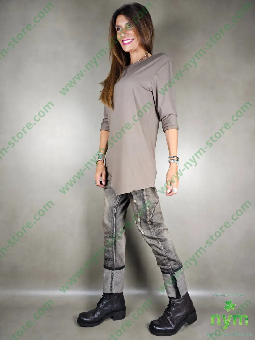 tshirt doppio collo viscosa 94vi6ea TSHIRT