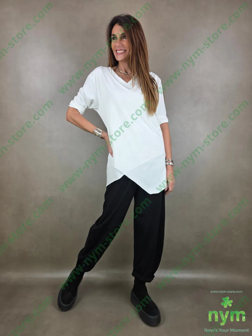 tshirt doppio scollo bielastico 95co5ea TSHIRT