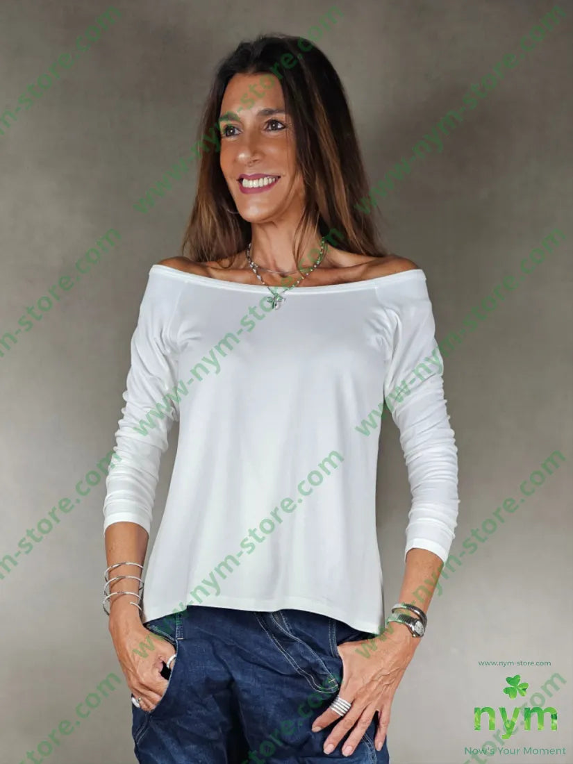 tshirt echancre a barca 95vi5ea U / PANNA / AI25 TSHIRT