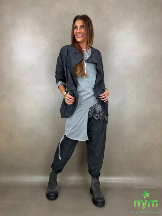 tshirt in cotone fondo asimmetrico - TSHIRT
