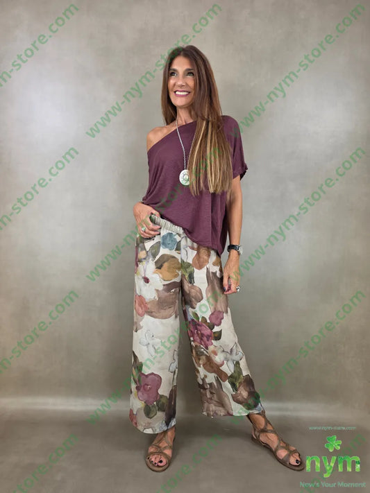 tshirt lino manica kimono 100li - TSHIRT