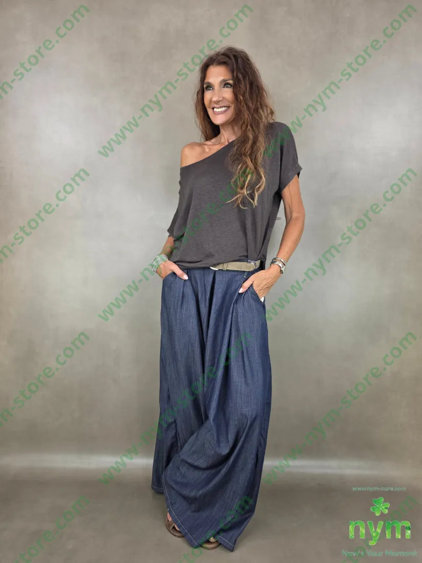 tshirt lino manica kimono 100li - TSHIRT