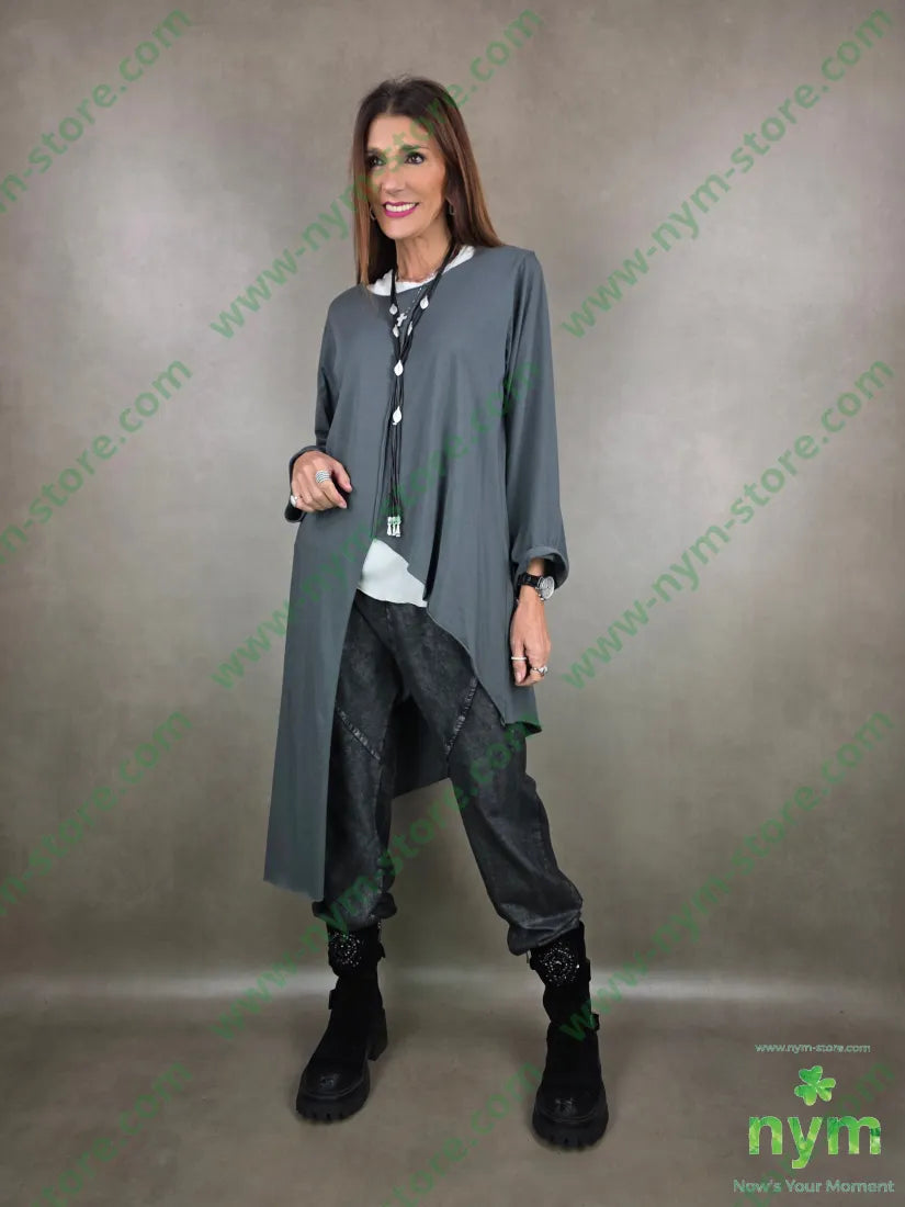 tshirt lunga cucitura taglio vivo 65vi30ny5ea TSHIRT