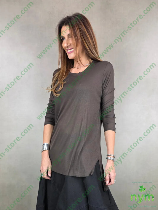 tshirt lunga stretta due spacchi 65vi30ny5ea TSHIRT