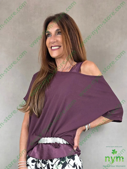 tshirt manica kimono 100co - U / BORDO / PE26 - TSHIRT