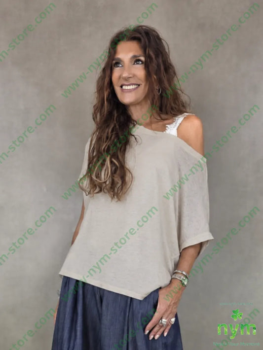 tshirt manica kimono 100co - U / SABBIA / PE26 - TSHIRT