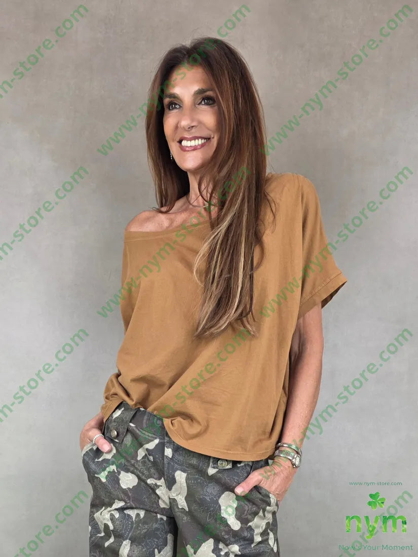 tshirt manica kimono 100co - U / TABACCO / PE26 - TSHIRT