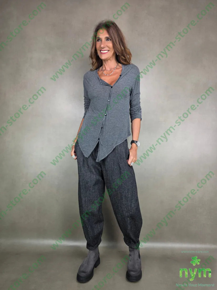 tshirt micro riga bottoncini 55vi30ny10ws5ea TSHIRT