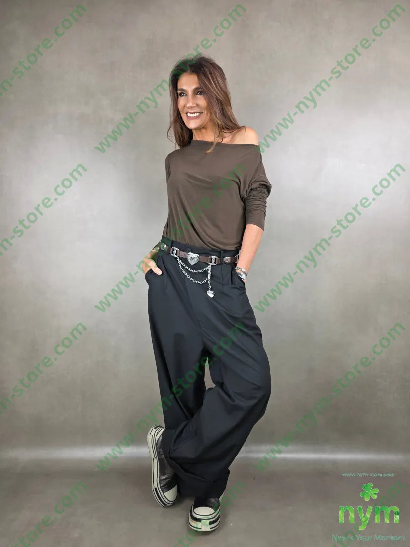 tshirt misto cachemire lunga lato 55vi30ny10ws5ea TSHIRT