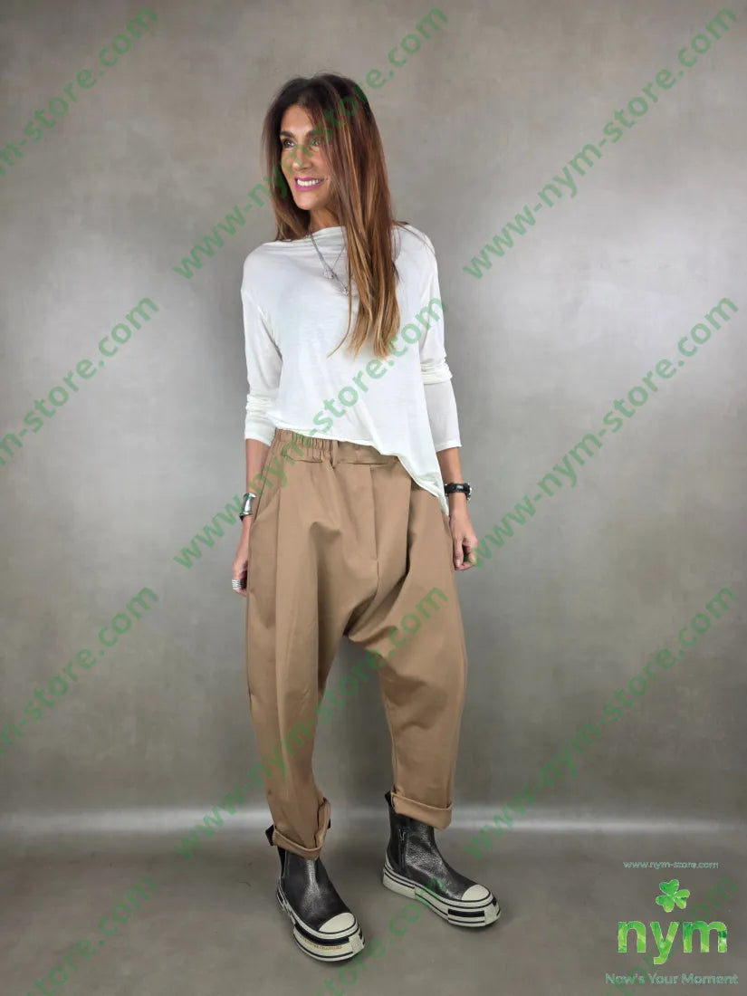 tshirt misto cachemire lunga lato 55vi30ny10ws5ea TSHIRT