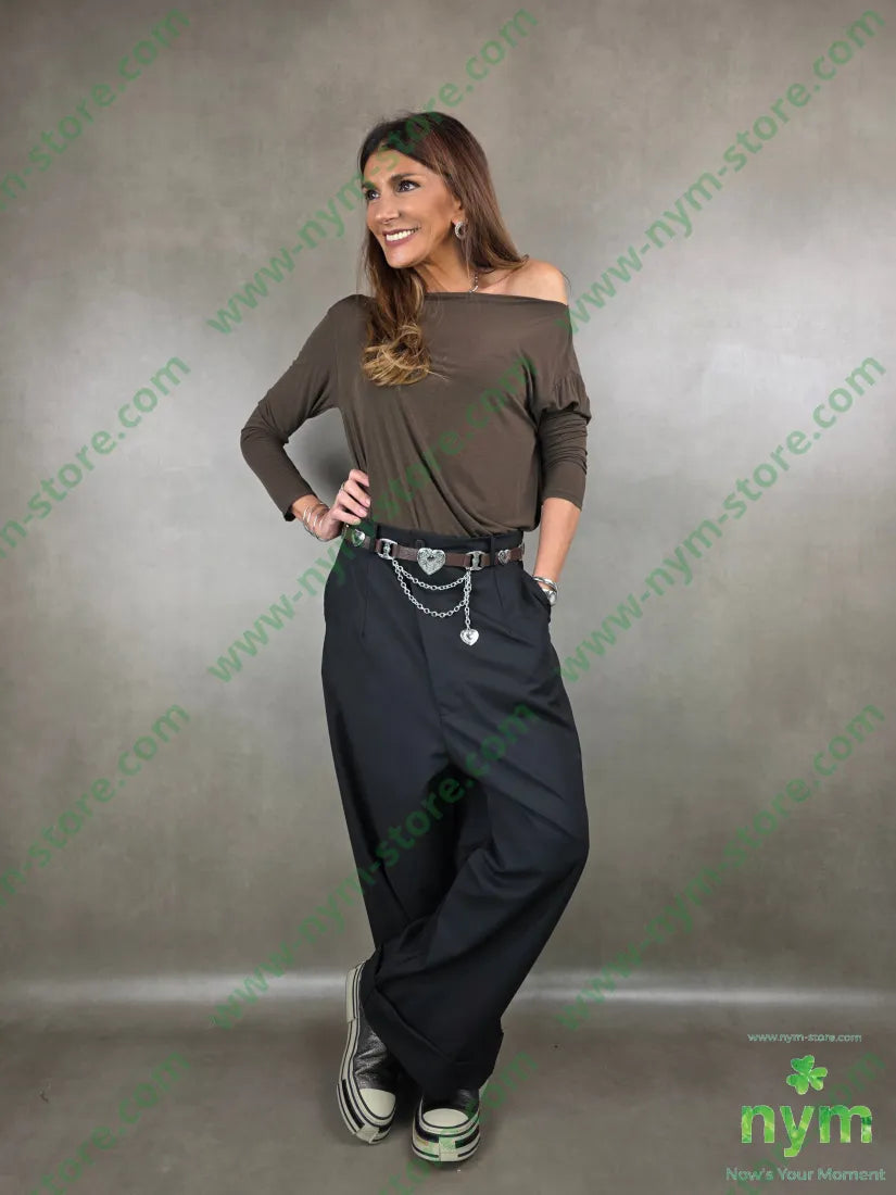 tshirt misto cachemire lunga lato 55vi30ny10ws5ea TSHIRT