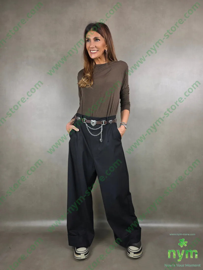 tshirt misto cachemire lunga lato 55vi30ny10ws5ea TSHIRT