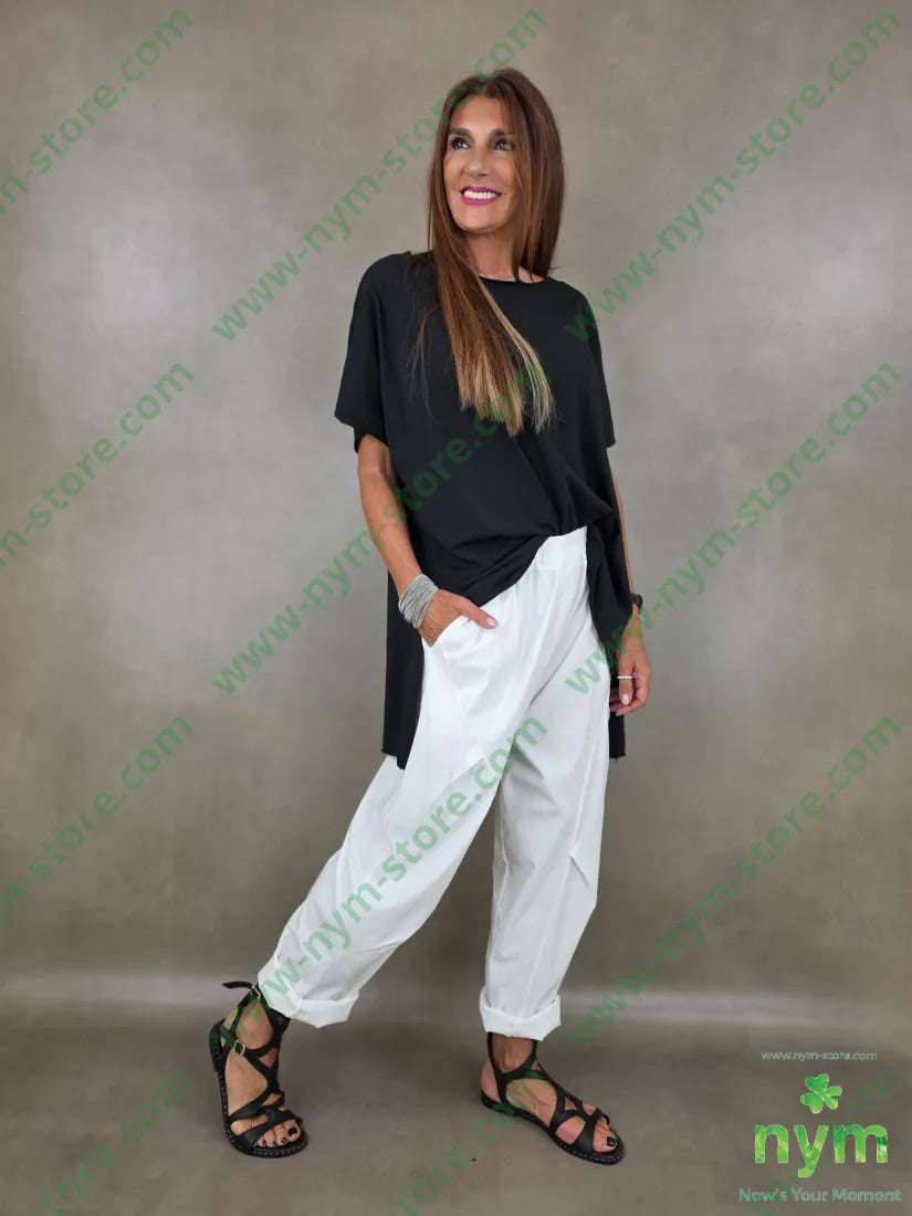 tshirt modello over taglio vivo 95co5ea - TSHIRT