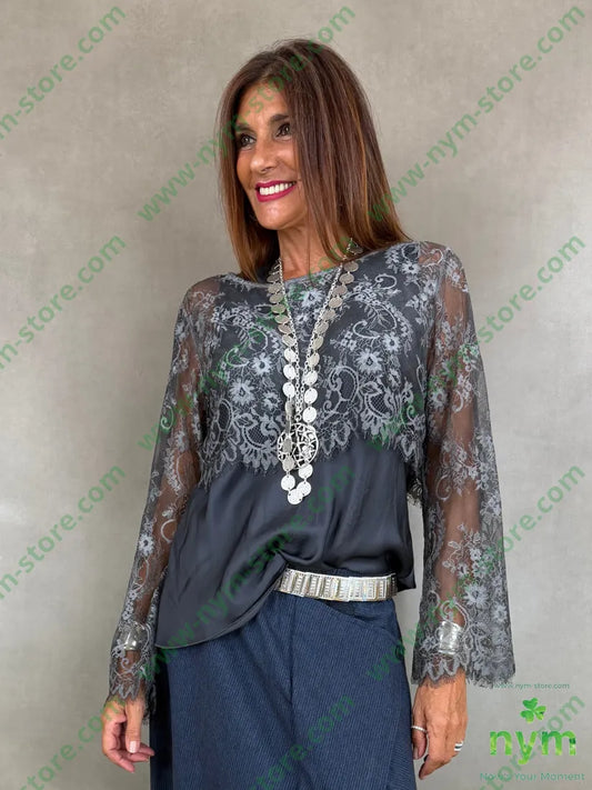 tshirt pizzo cropped 96pl4ea - U / ANTRACITE / AI26 - TSHIRT