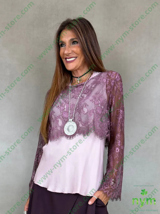 tshirt pizzo cropped 96pl4ea - U / BORDO / AI26 - TSHIRT