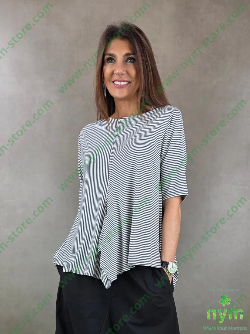 tshirt riga punta sbieco 96vi4ea - U / ANTRACITE / PE26 - TSHIRT