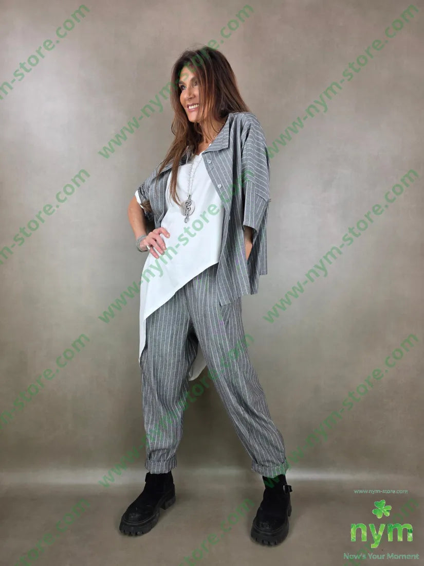 tshirt scollata a V punta lato 100co TSHIRT