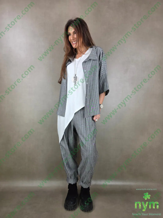 tshirt scollata a V punta lato 100co TSHIRT