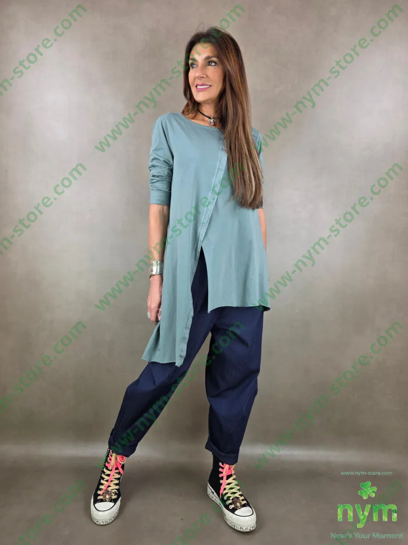 tshirt spacco e bordo trasversale 100co TSHIRT