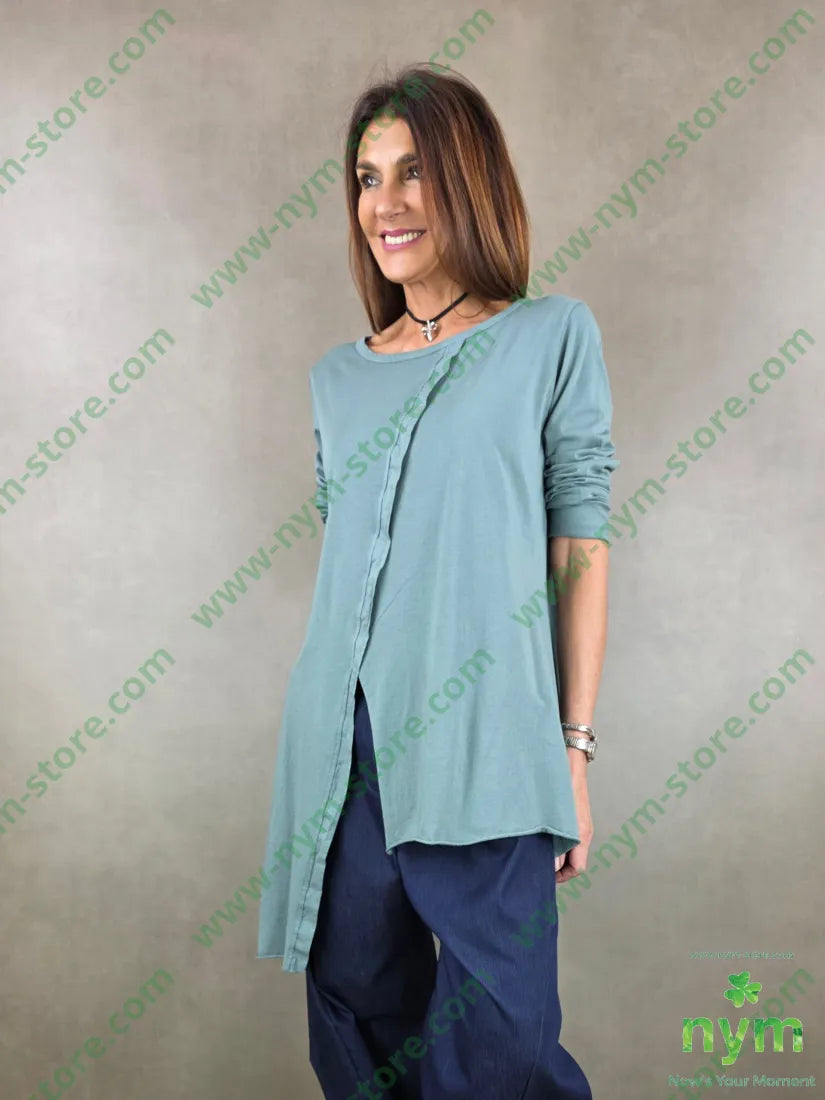 tshirt spacco e bordo trasversale 100co U / OTTANIO / PE26 TSHIRT