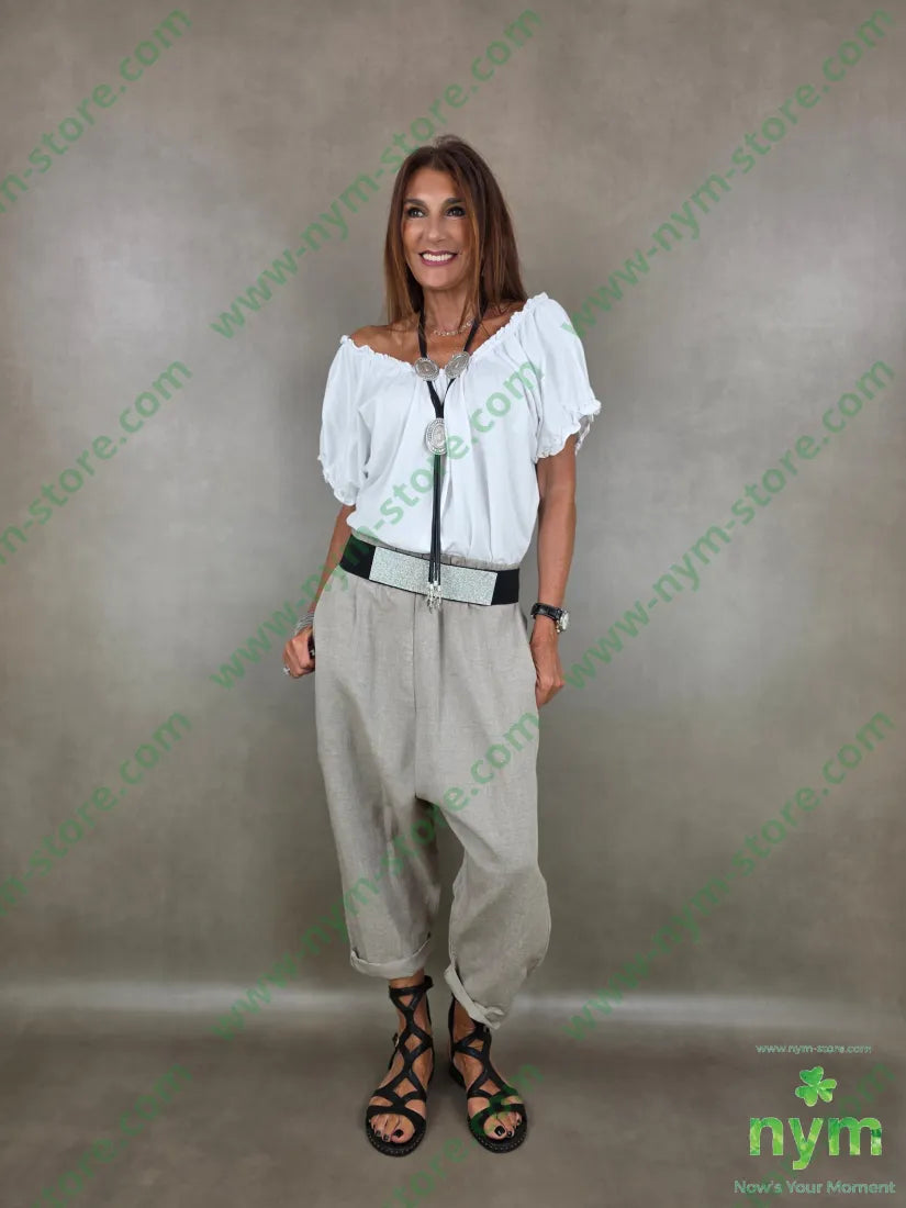 tshirt spalle arricciate 95co5ea - TSHIRT