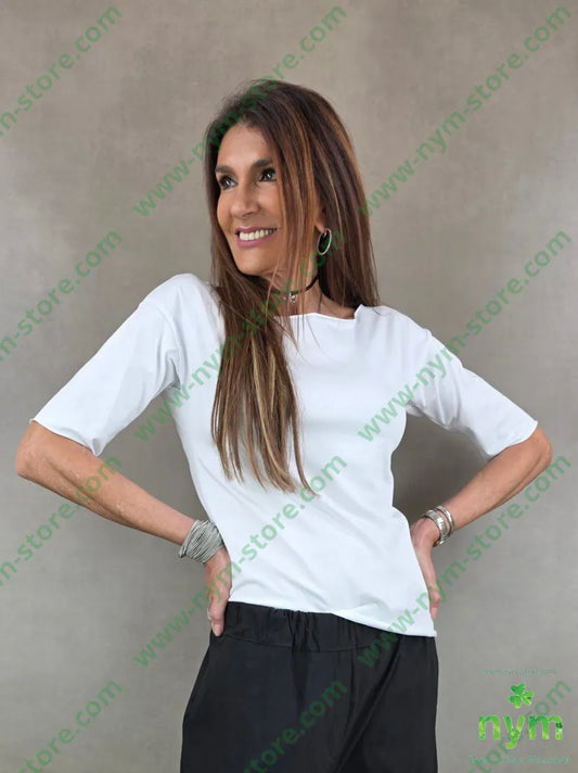 tshirt stretta tutta taglio vivo 94co6ea - U / BIANCO / PE26 - TSHIRT