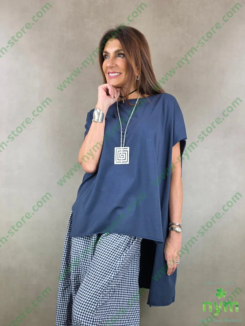 tshirt superover senza la manica 100co U / BLU / PE26 TSHIRT